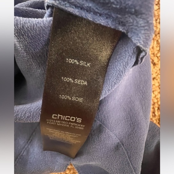 Black Label by Chico tank Size 0 In electric Blue‎ i9 - Picture 2 of 7